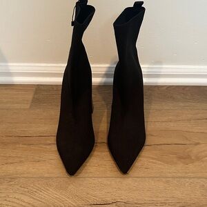 Zara Black Heeled Boots